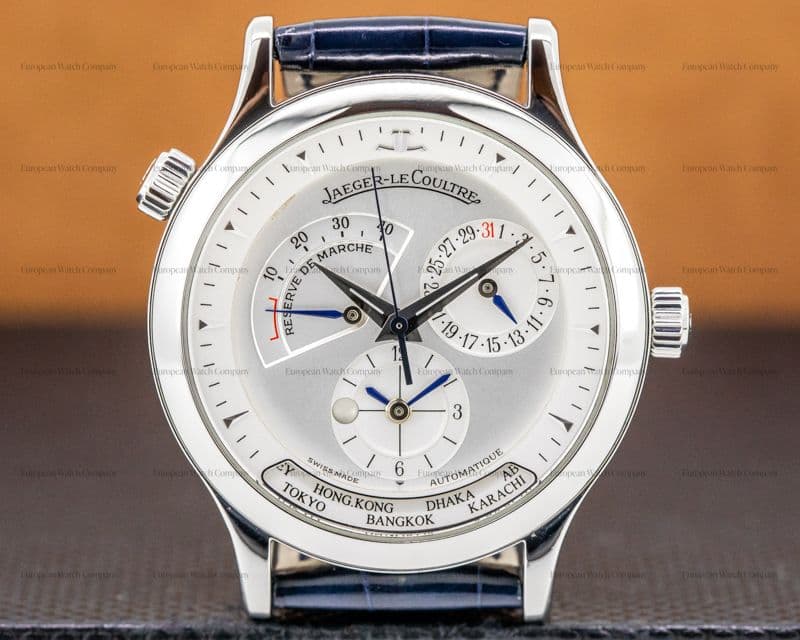Jaeger LeCoultre Master Geographic Steel Silver Dial / Deployment 