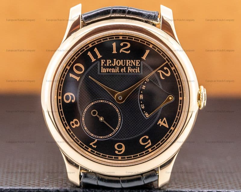 F. P. Journe Chronometre Souverain 18k Rose Gold Black Dial BOUTIQUE