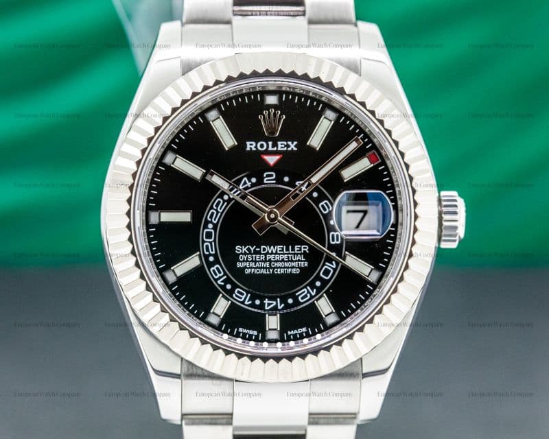 Rolex Sky Dweller Steel Black Dial 
