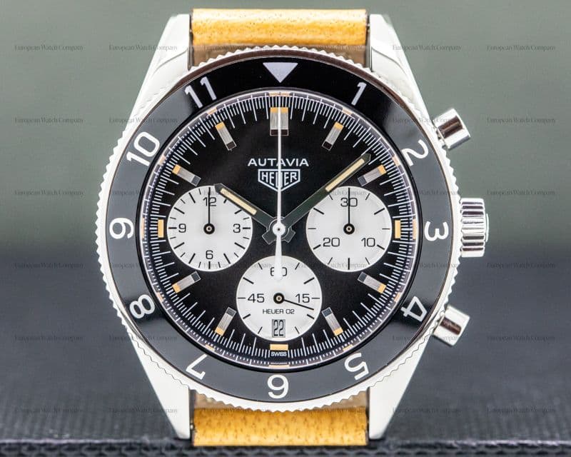 TAG Heuer Autavia Heritage Chronograph SS/Strap "Panda Dial"