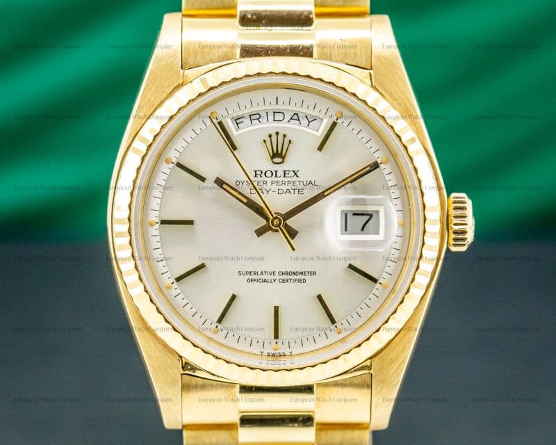 Rolex 1803 Day Date 18K Yellow Gold circa 1973 ORIGINAL PAPERS CRISP