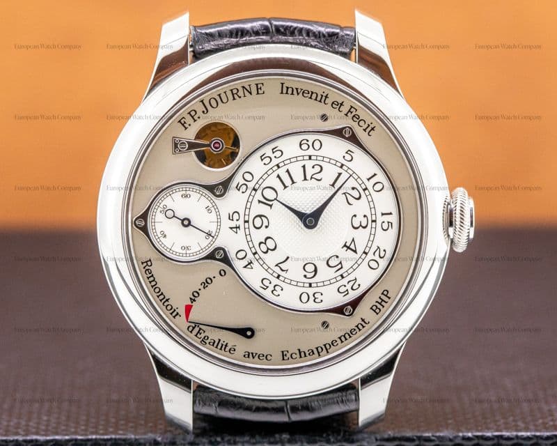 F. P. Journe Chronometre Optimum Platinum Silver Dial / Deployment Buckle 42MM