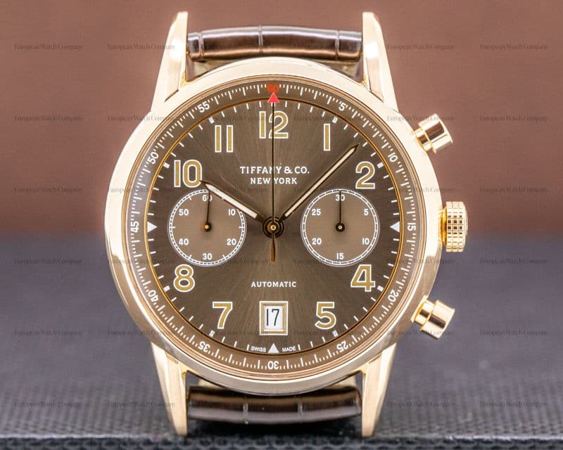 Tiffany CT60 Chronograph 18k Rose Gold