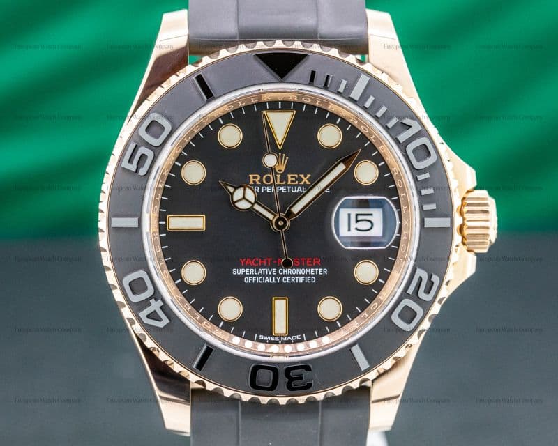 Rolex Yacht Master 18K Rose Gold / Rubber 