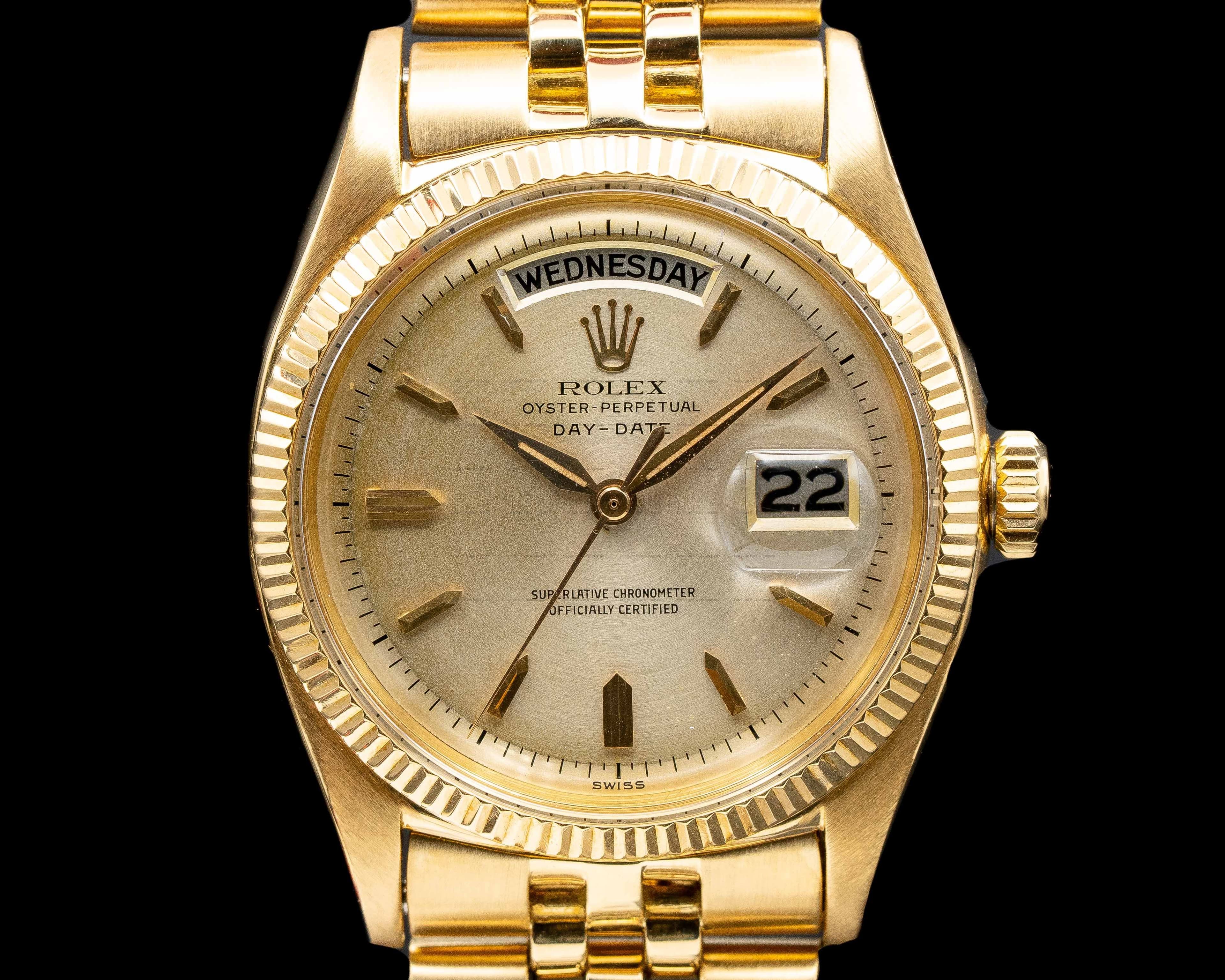Rolex Oyster Perpetual Day-Date 6611 18K Yellow Gold / Silver Dial c. 1959