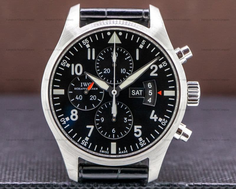 IWC Pilot Chronograph SS / Alligator 