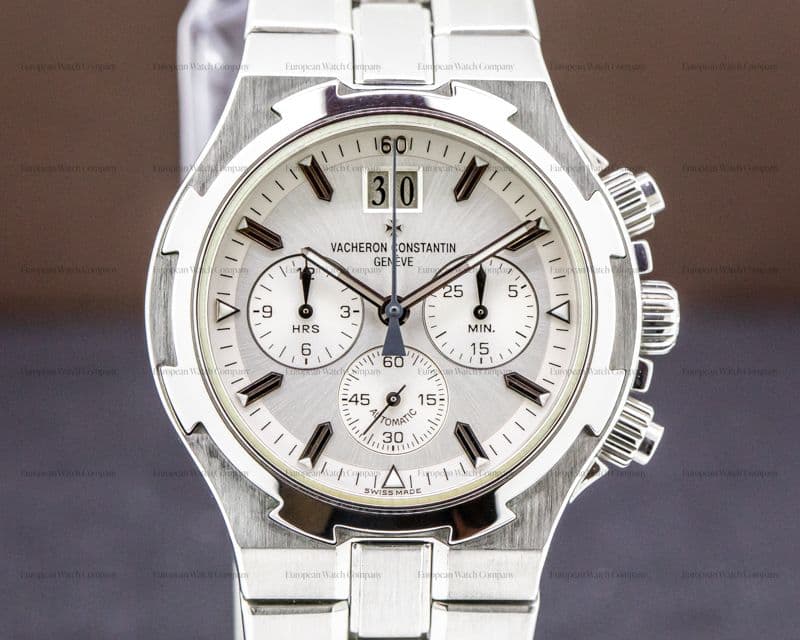 Vacheron Constantin Overseas Chronograph SS White Dial 