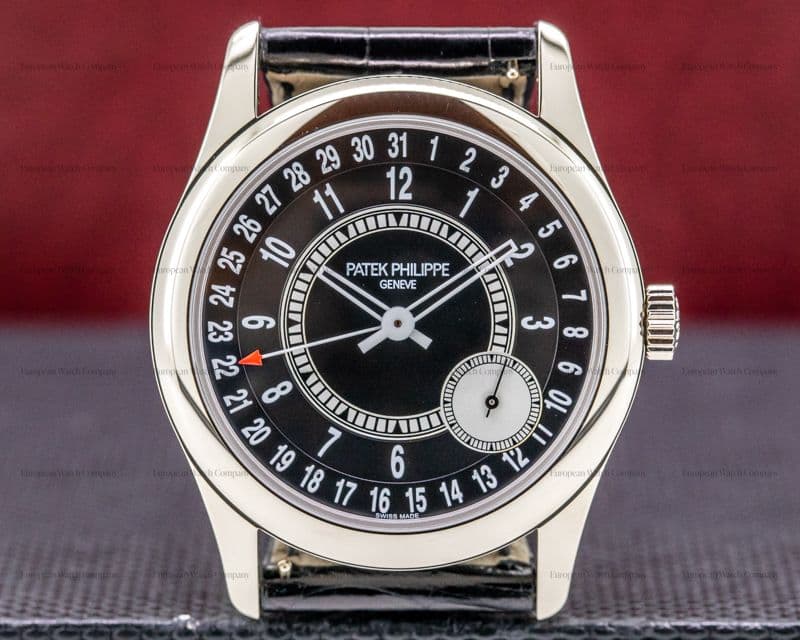 Patek Philippe Calatrava Black Dial 18K White Gold / Deployant UNWORN DISCONTINUED
