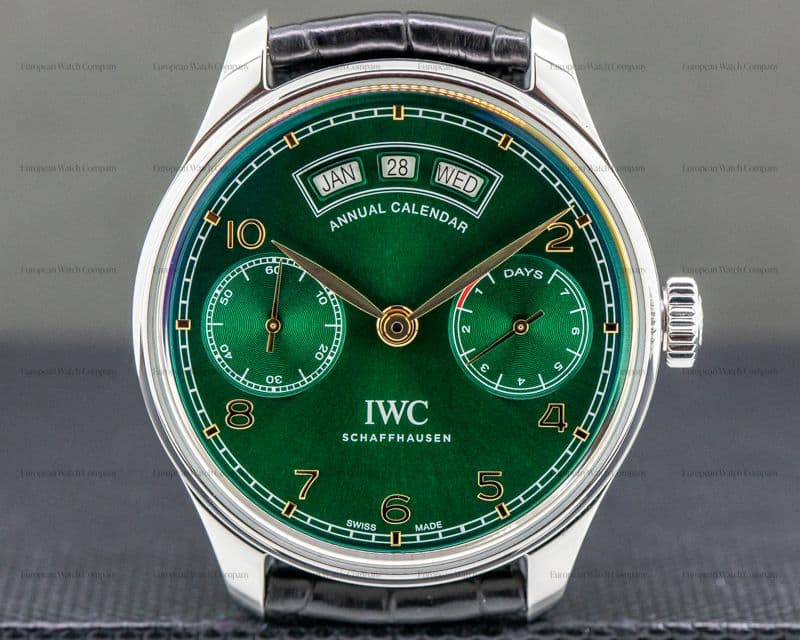 IWC Portuguese Annual Calendar SS Limited Green Dial "Middle East"