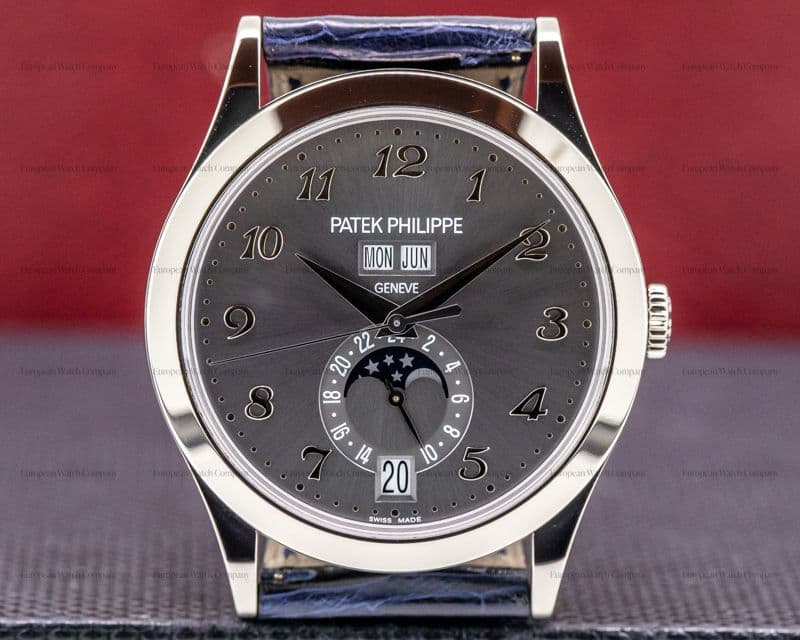 Patek Philippe Annual Calendar Anthracite Dial 18K White Gold 