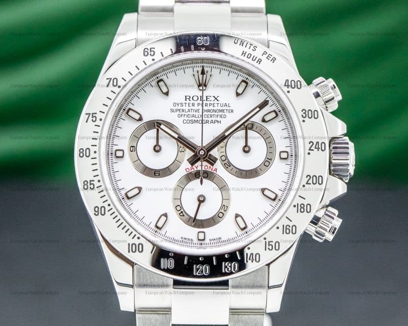 Rolex Daytona White Dial SS FULL SET 