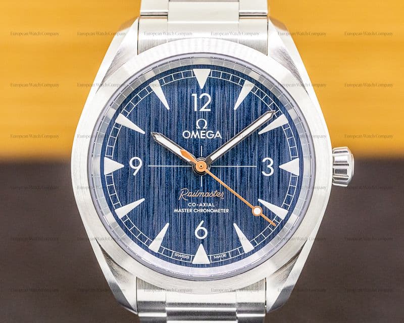 Omega Railmaster Master Chronometer SS Co Axial Blue Dial