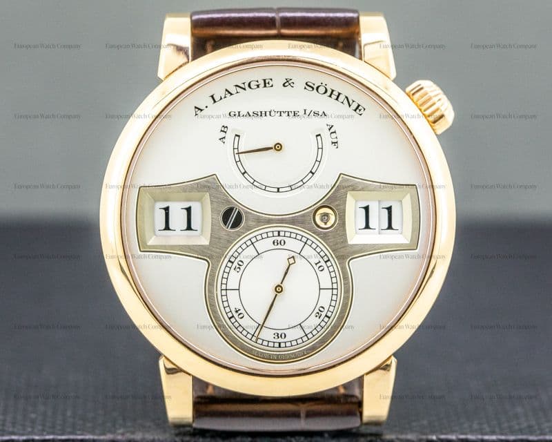 A. Lange and Sohne Zeitwerk 140.032 18K Rose Gold / Deployant