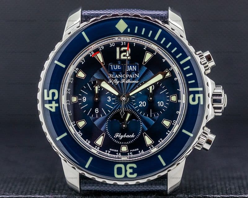 Blancpain Fifty Fathoms Complete Calendar Flyback SS / Blue Dial
