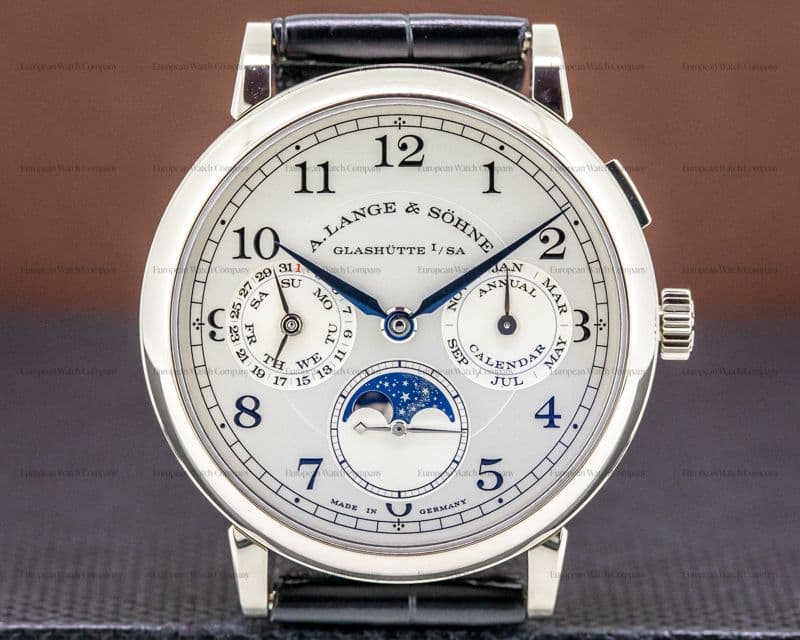A. Lange and Sohne 1815 Annual Calendar 18k White Gold 