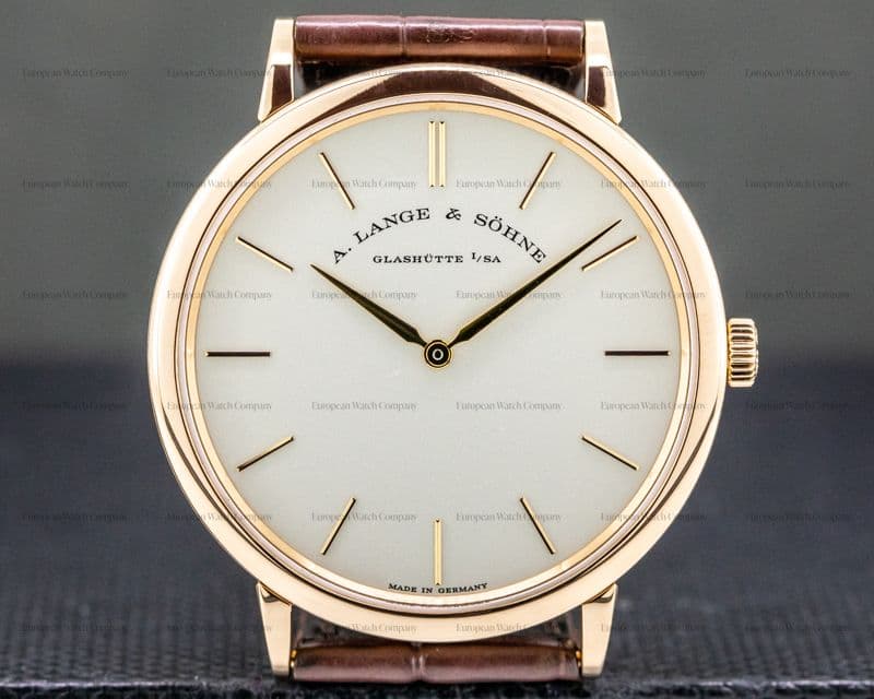 A. Lange and Sohne Saxonia Thin Manual Wind 18K Rose Gold 40MM