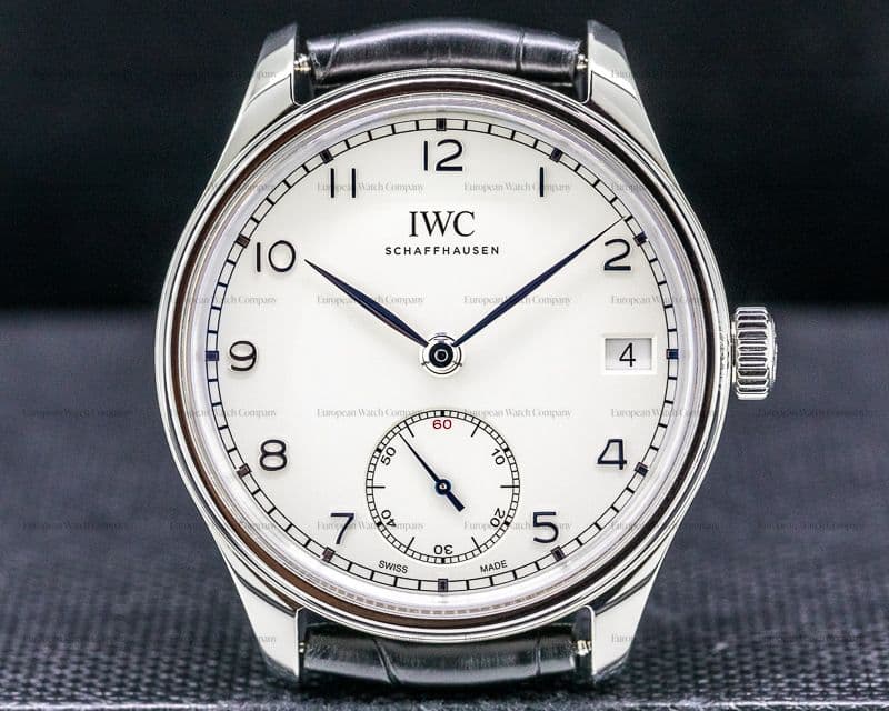 IWC Portuguese Hand Wound Eight Days SS / Silver Dial
