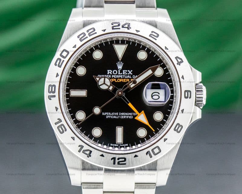 Rolex Explorer II 216570 Black Dial SS