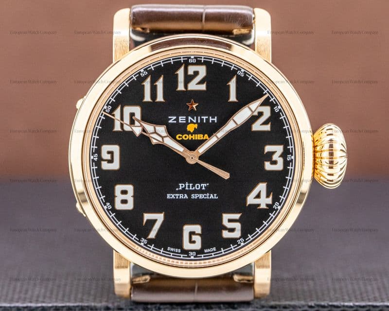 Zenith Pilot Type 20 COHIBA Edition 18K Rose Gold Limited
