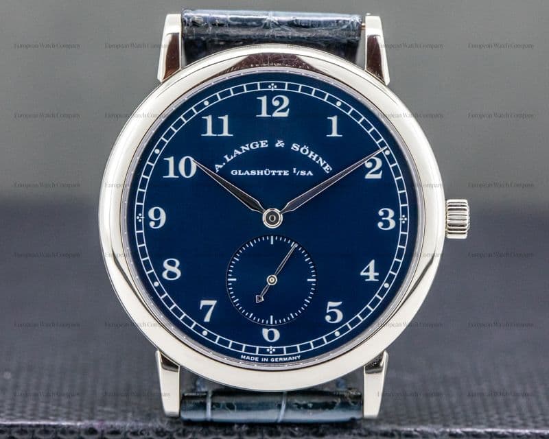 A. Lange and Sohne 1815 206.027 Blue Dial 18k White Gold 36MM