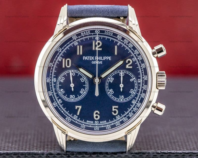 Patek Philippe Chronograph 5172G 18K White Gold Blue Dial NEW MODEL UNWORN