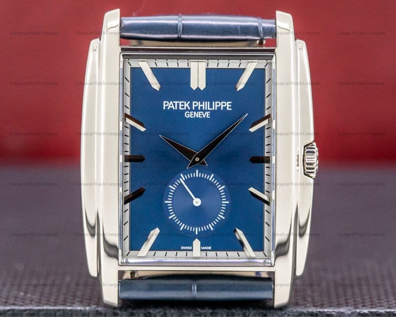 Patek Philippe Gondolo 5124G 18K White Gold Blue Dial Manual Wind 
