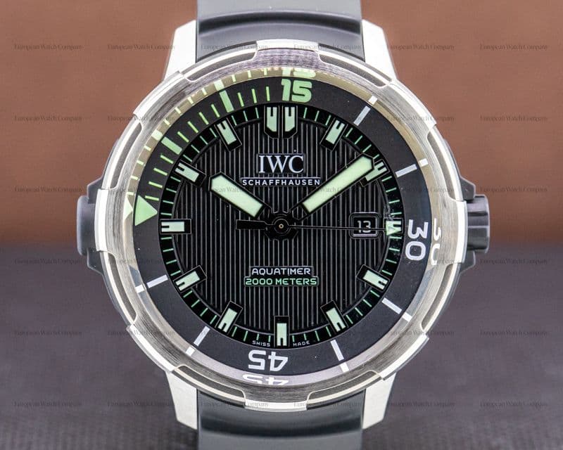 IWC Aquatimer 2000 Automatic Black Dial Titanium / rubber strap