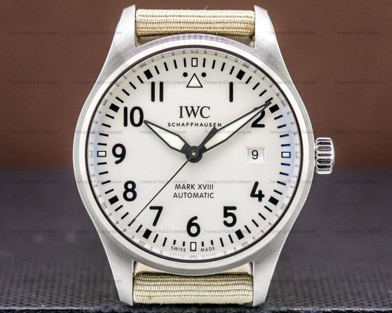 IWC Mark XVIII White Dial SS 
