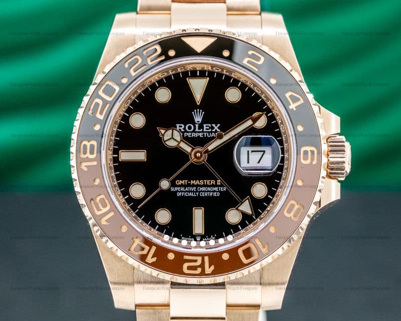 Rolex GMT Master II 126715  18K Everose Ceramic Root Beer 2019