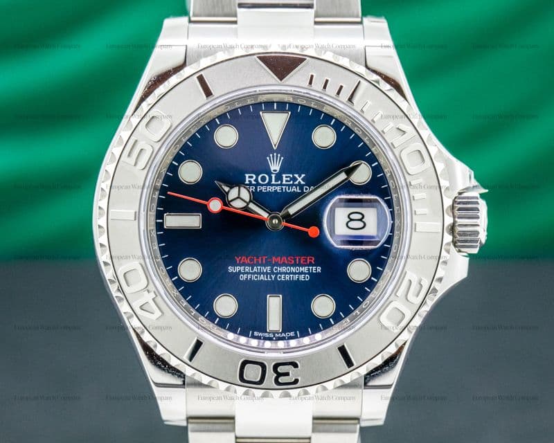 Rolex Yacht Master SS Blue Dial / Platinum Bezel UNWORN
