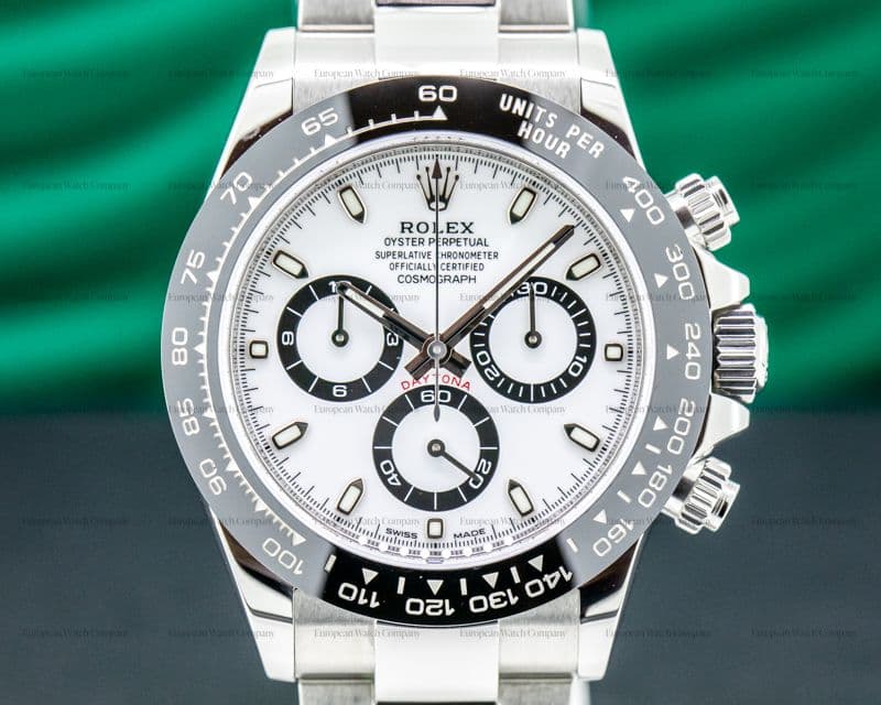 Rolex Daytona Ceramic Bezel SS / White Dial 
