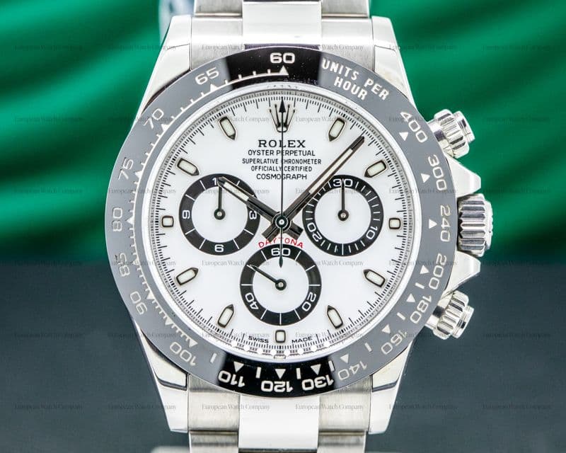 Rolex Daytona Ceramic Bezel SS / White Dial