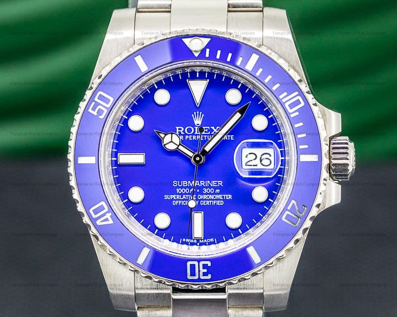 Rolex Submariner 116619LB 18K White Gold Blue Dial