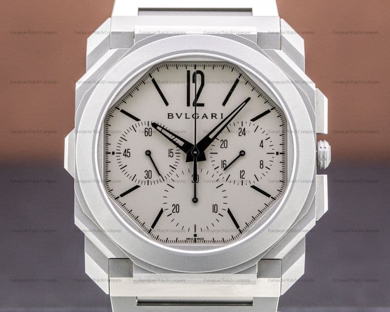 Bulgari Octo Finissimo Chronograph GMT Titanium Grey / Black 42MM