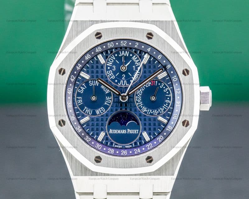 Audemars Piguet Royal Oak Perpetual Calendar 26574ST SS Blue Dial 41MM 