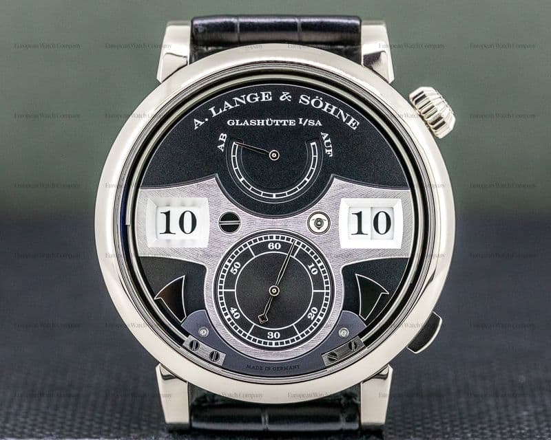 A. Lange and Sohne Zeitwerk Striking Time 145.029 18K White Gold