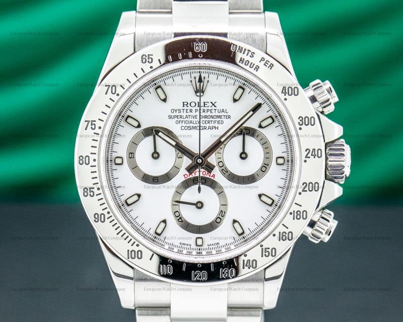 Rolex Daytona 116520 White Dial SS FULL SET