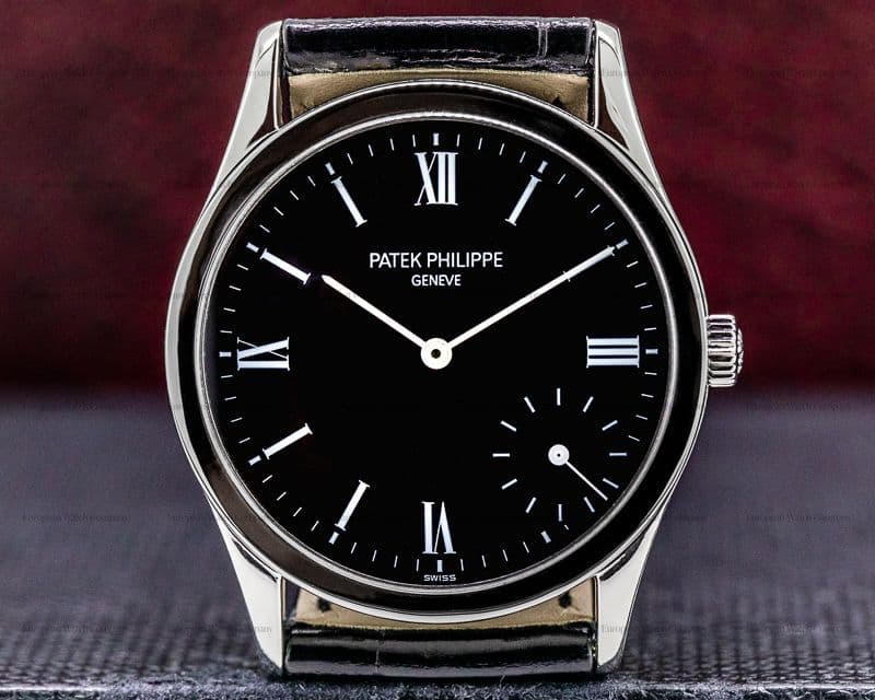 Patek Philippe Calatrava 5026P Automatic Black Dial Platinum RARE