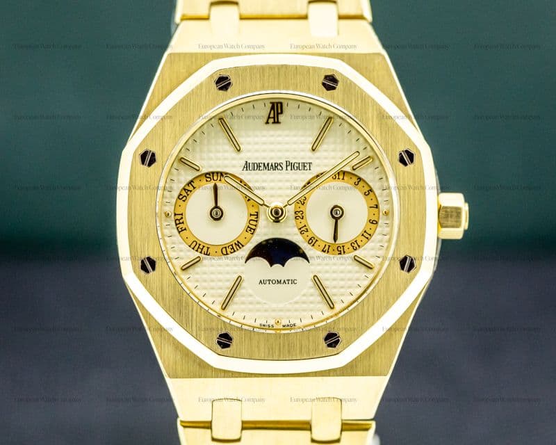 Audemars Piguet Royal Oak 25594 Day Date Moon 18K Yellow Gold 