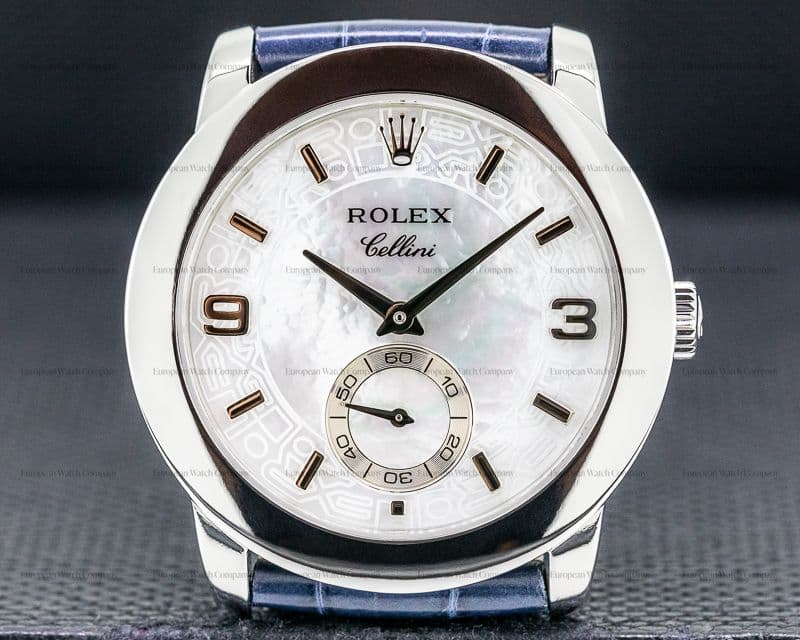 Rolex Cellinium Platinum Mother of Pearl 