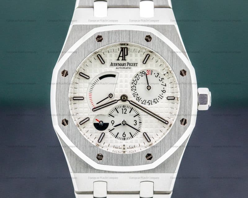 Audemars Piguet Royal Oak Dual Time SS White Dial FULL SET 