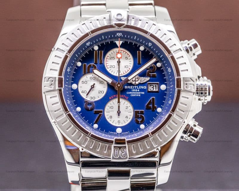Breitling Aeromarine Super Avenger SS / SS Blue Dial 48MM