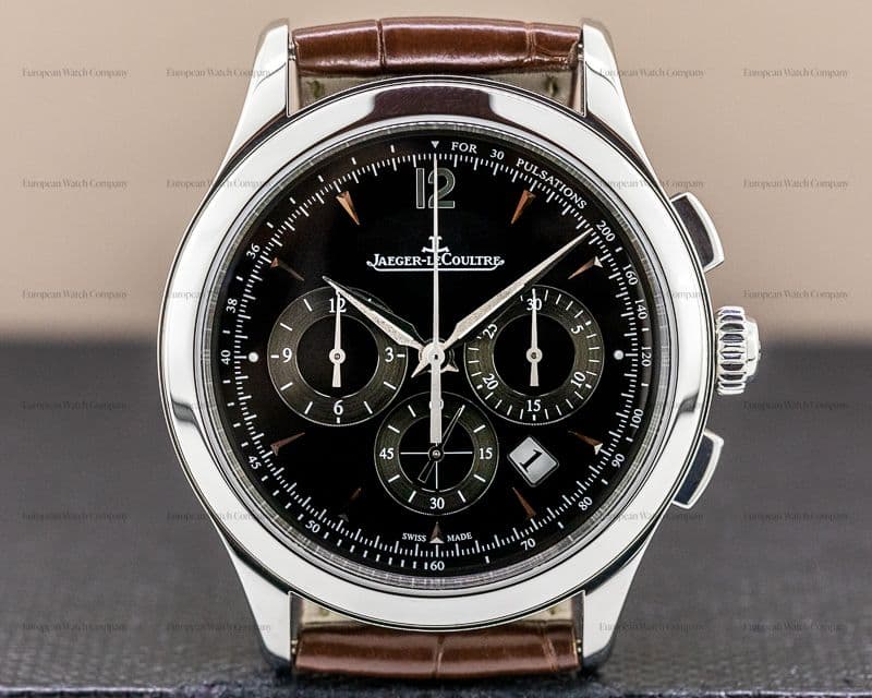 Jaeger LeCoultre Master Control Chronograph SS Black Dial