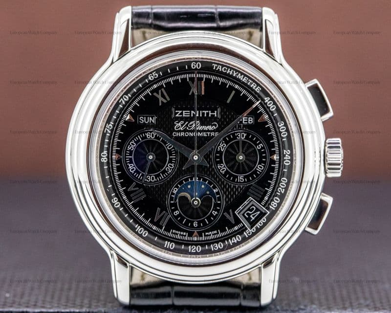 Zenith Chronomaster T El Primero Moon Black Dial SS 