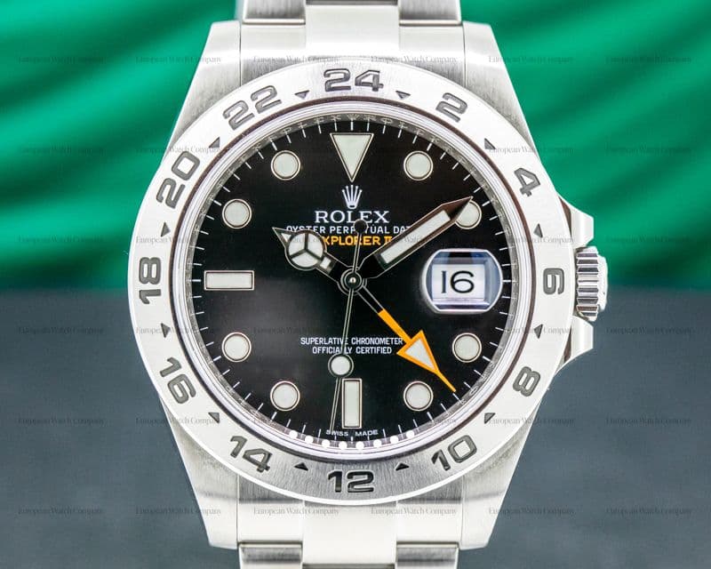 Rolex Explorer II Black Dial SS