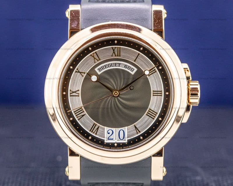Breguet Marine Automatic Big Date 18K Rose Gold / Rubber