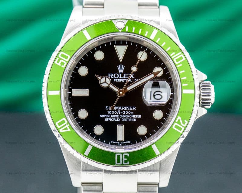 Rolex Submariner 50th Anniversary "Kermit" SS Green Bezel
