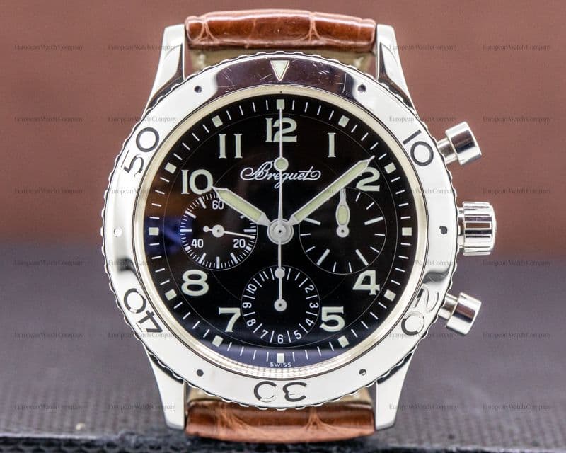 Breguet Type XX Aeronavale Black Dial SS 