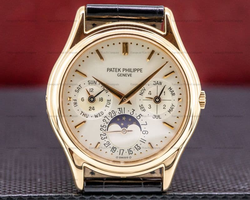 Patek Philippe Perpetual Calendar Rose Gold Silver Dial EARLY