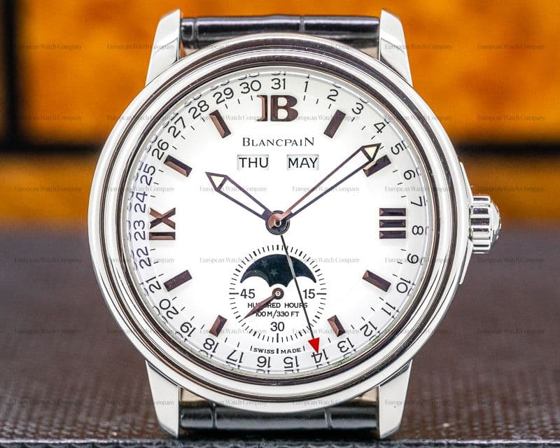 Blancpain Triple Date Moon White Dial Steel 
